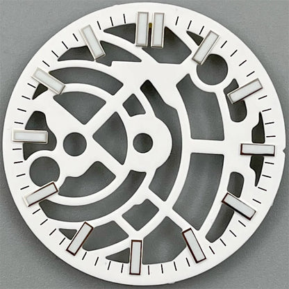 NH70 NH72 29mm black white green blue Hollowing Out Watch Dial and Hand Set green luminous Fit  NH70 NH72  Movt