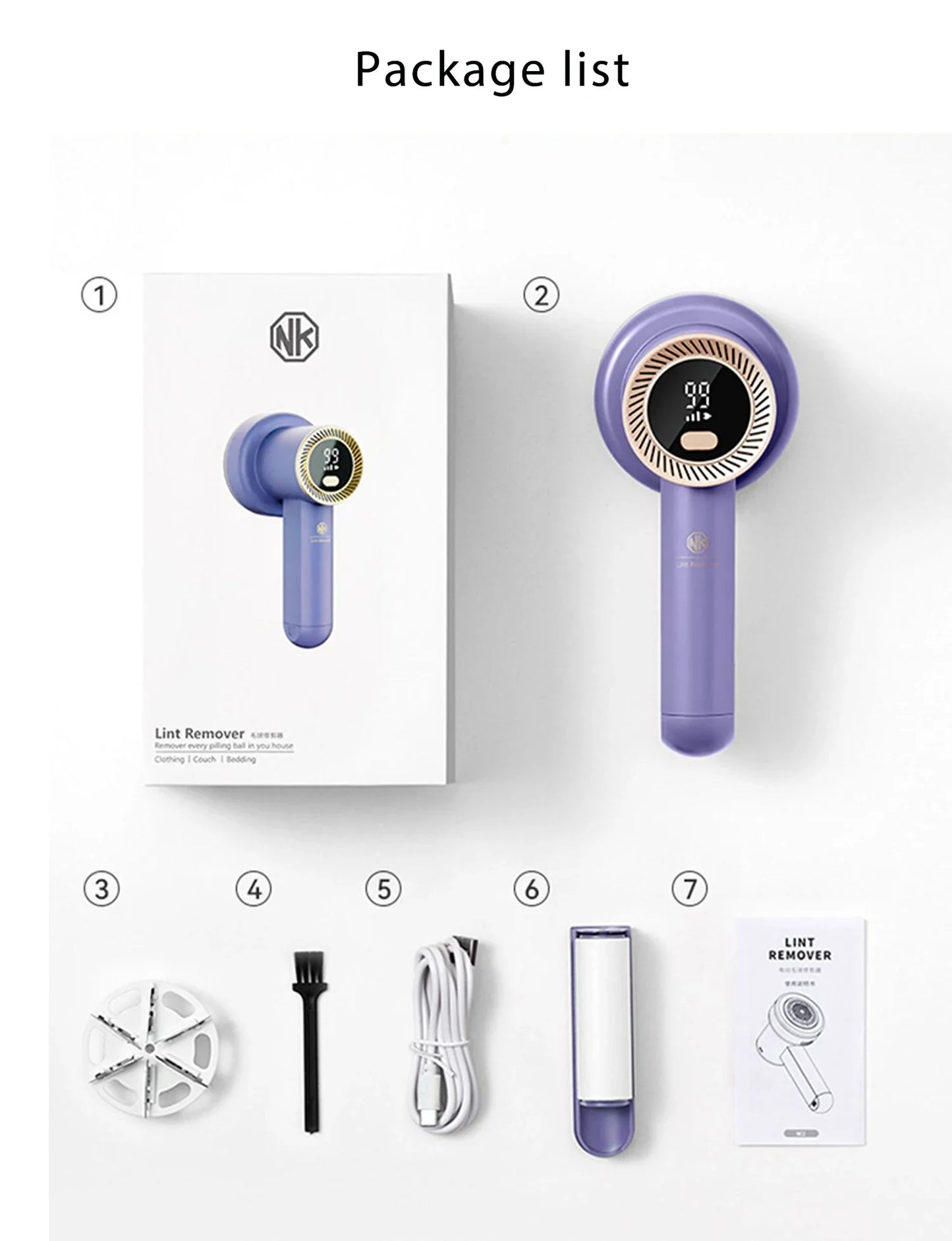 Mi Portable Electric Lint Remover for clothing fuzz Fabric Shaver Removes Lint trimmer sweater shaver lint pellet machine