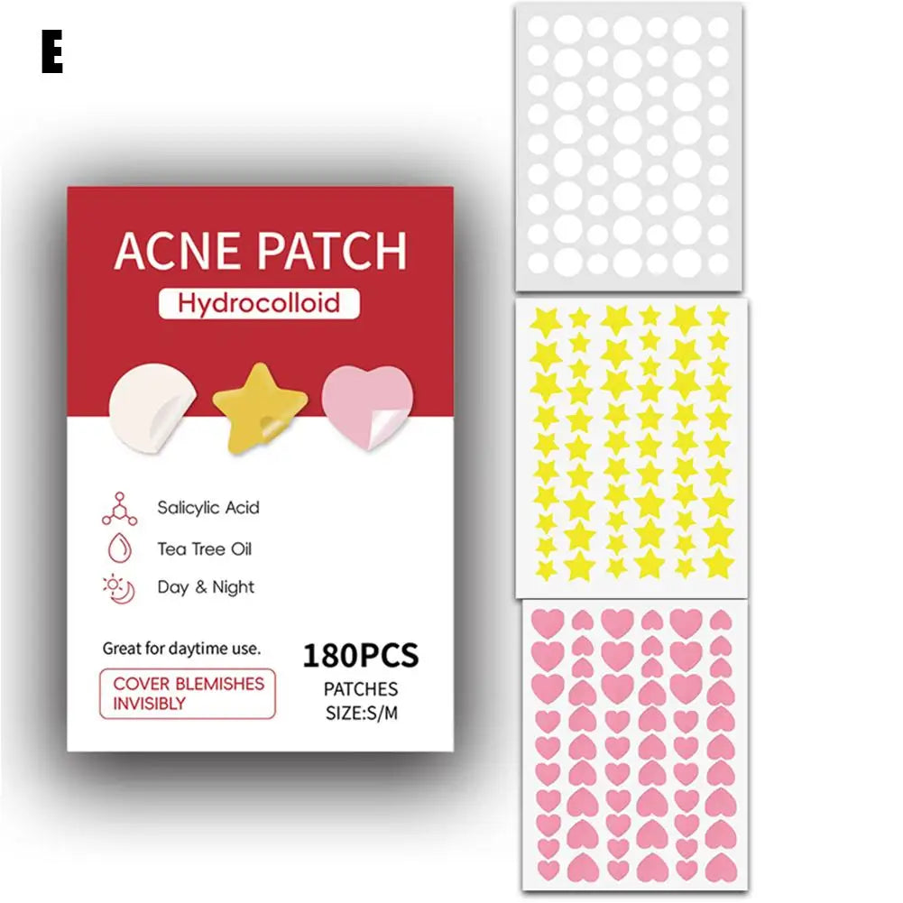 360Pcs Colorful Invisible Pimple Removal Anti-Acne Hydrocolloid Patches Spots Marks Concealer Beauty Makeup Tool Repair Sticker