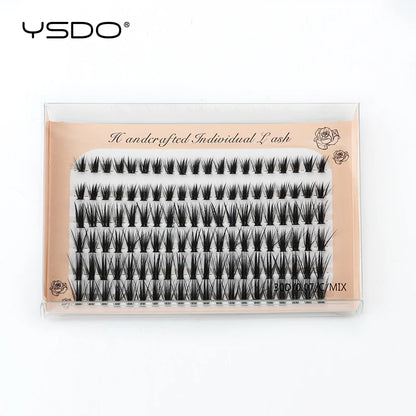 DIY Lash Extension Kit Lash Individual Lashes Clusters8-16mm With Waterproof Lash Bond And Seal Eyelash Tweezers Lash Kit