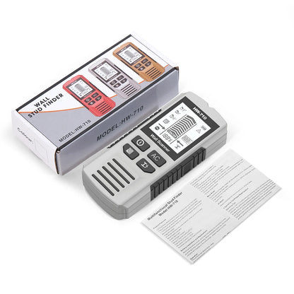 HW-710 Handheld Metal Detector Nail Finder with High-Definition LCD Display Six-in-One Wall Detector for Home Improvement