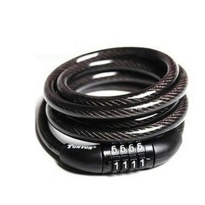 Bicycle Security Lock 4 Digit Code Mountain Bike Security Chain Padlock Fixed Code Anti-theft Lock