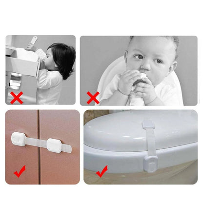 3Pcs Child Lock Protection for Locking Cabinet Cupboard Drawers Refrigerator Oven Toilet Trash Can Doors Children's Safety Kids