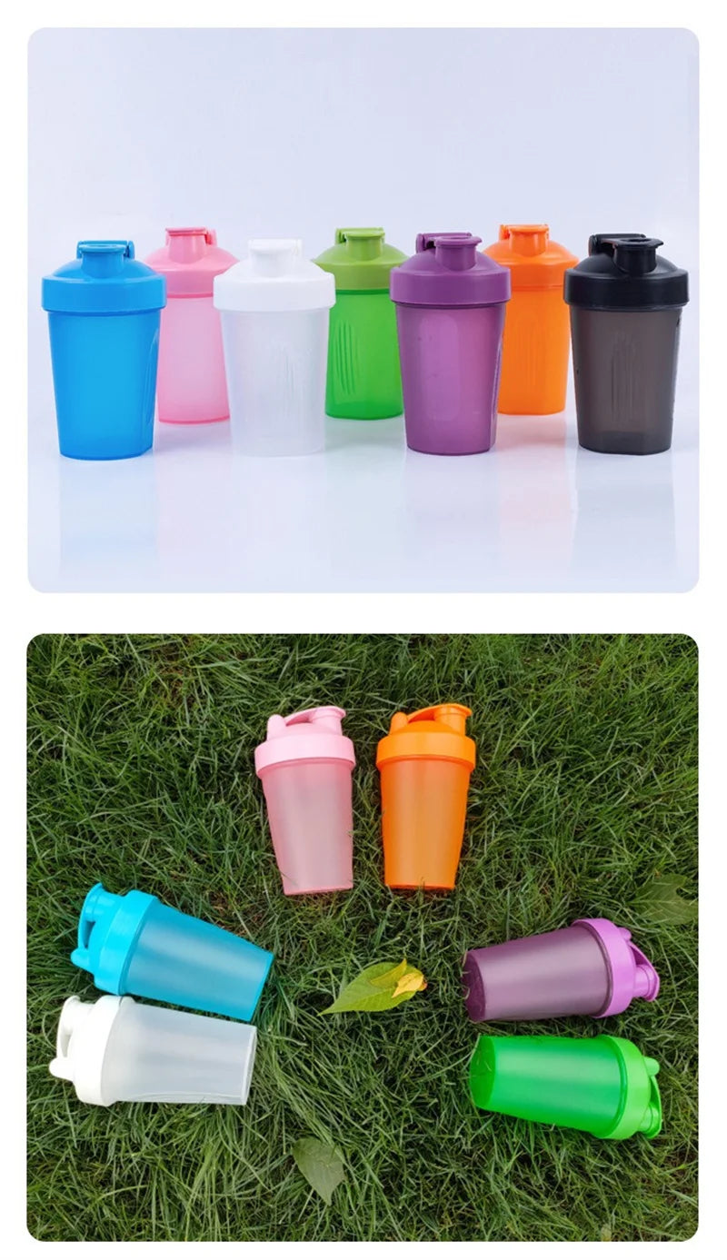 Sports water cup with Shaker Balls Leak Proof Drink Shaker Bottle Whey Protein Powder Mixing Bottle Fitness Gym Shaker Drink Cup