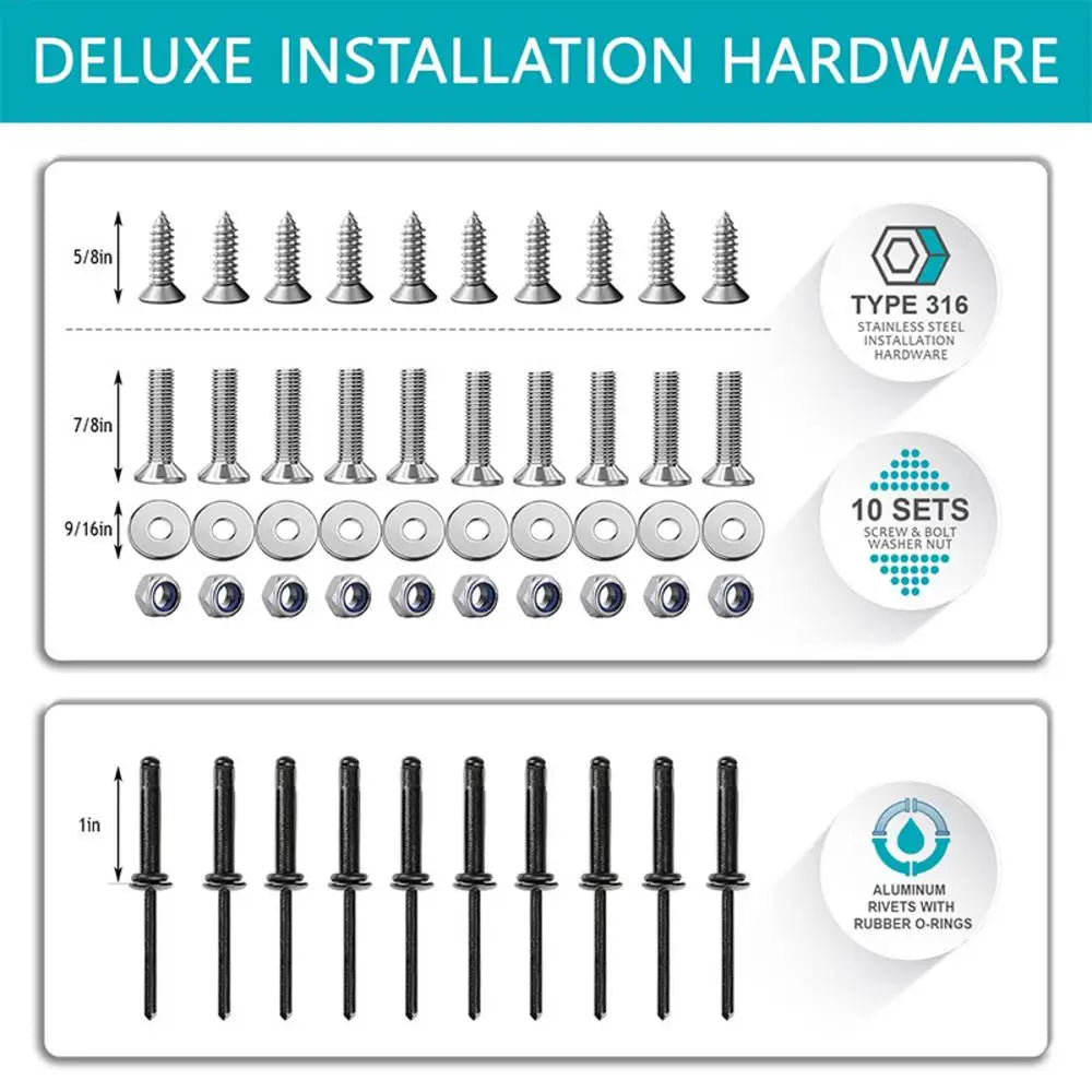 Kayak Anchors Trolley Kit Anchors System For Kayak Canoes Boat Kayak Hardware Eyes Wellnuts Screws Kayak Accessories For Kayak