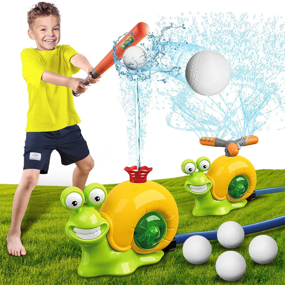 Cartoon Snail Water Sprinkler Summer Garden Lawns Water Toys Spray Water Toys for Boys Girls Summer Backyard Lawn Pool Party Fun