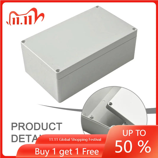Electronics Enclosure ABS Electronics Project Box For Indoor Use Flexible Size Options For Connectors Customization
