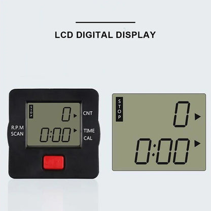 Mini Exercise Bike Folding Pedal Exerciser with LCD Display Adjustable Resistance Multifunctional Home Office Fitness Equipment