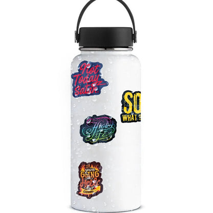 50pcs Motivational Phrase Stickers Encouragement Inspirational Quotes Scrapbook Stationary Office Study Room Sticker Decal