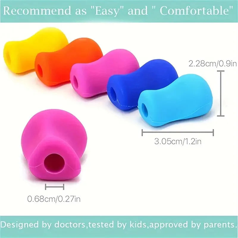 5-10pcs Writing Corrector Finger Posture Correction Tool Trainer Children's Pen Writing Assistant Grip Suit Student Stationery