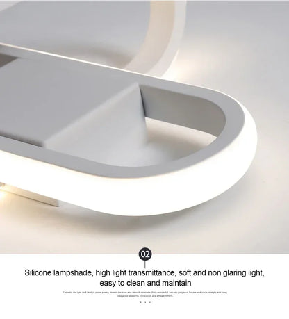 LED Strip Aisle Ceiling Lights Modern Minimalist Living Room Lamps For Balcony Entrance Staircase Home lighting Led 3 color