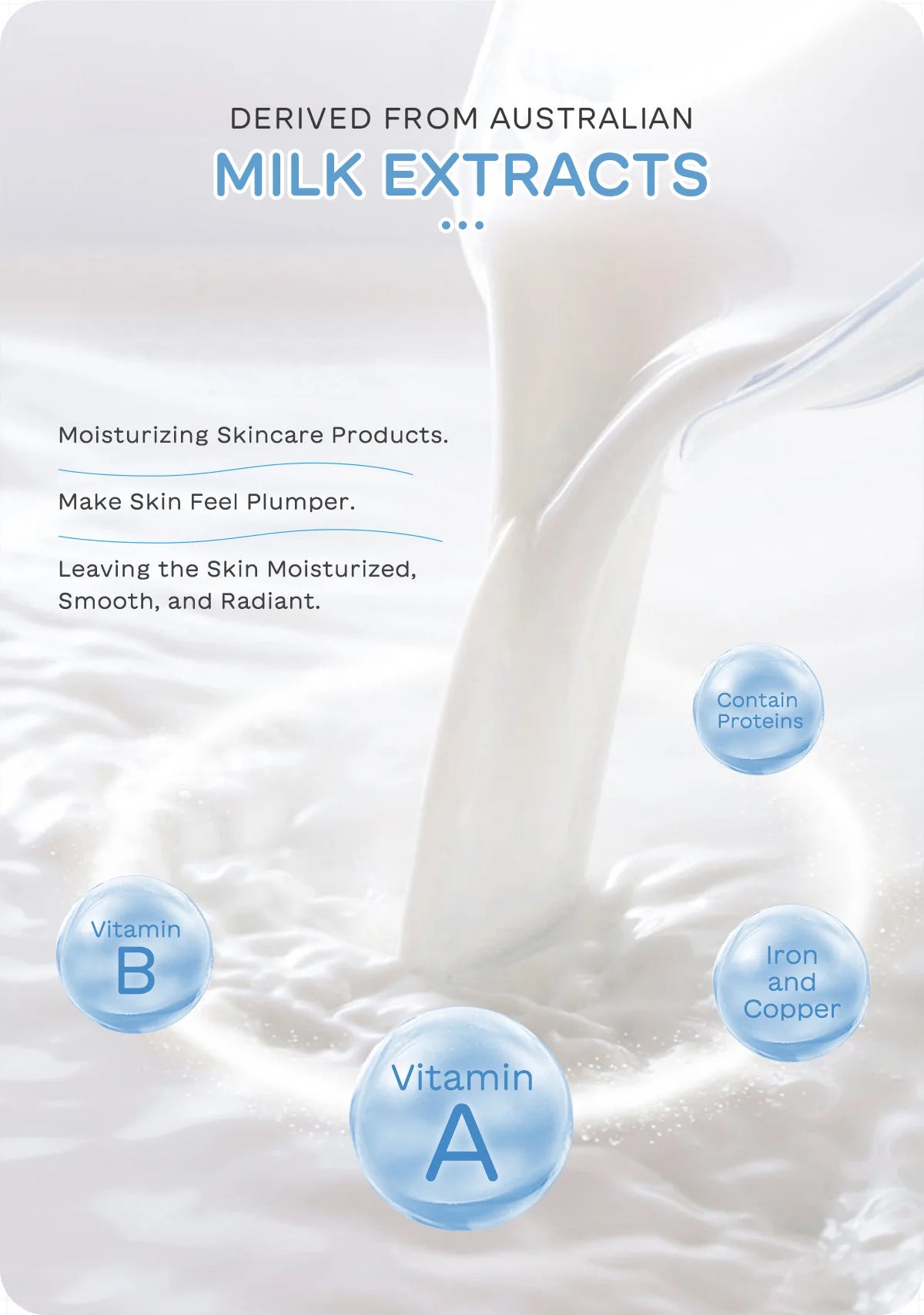 LAIKOU Milk Skincare Set 5 Pieces Nourishing Hydrating Moisturizing Brightening Facial Lasting Care Skincare Set