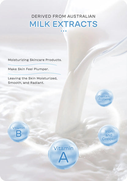 LAIKOU Milk Skincare Set 5 Pieces Nourishing Hydrating Moisturizing Brightening Facial Lasting Care Skincare Set