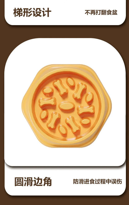 Anti-Slip Anti-Choking Slow Feeder Bowl for Large Dogs - Anti-Tip Pet Food Bowl for Golden Retriever