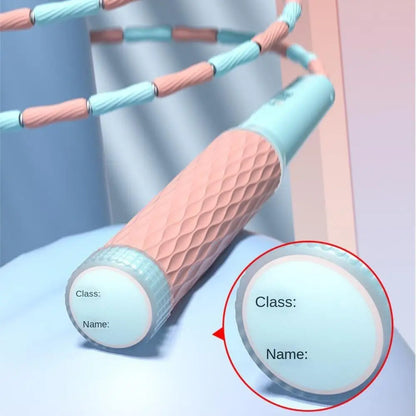 Strong Flexibility Skipping Rope Not Entangled Adjustable Soft Beaded Segmented Fitness Jump Rope Unisex Environment Protection