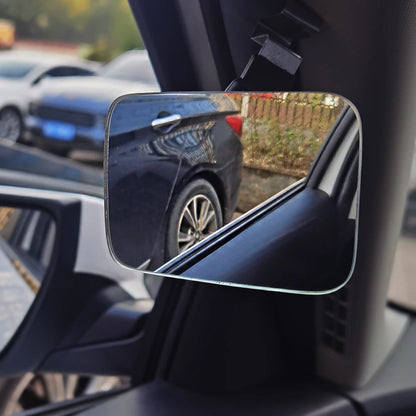 Car Auxiliary Blind Spot Mirror 360 Degree Wide Angle Adjustable Auto Interior Convex Rearview Mirror Parking Rimless Mirrors