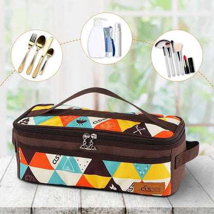 Camping Travel Cooking Utensils Storage Bag, Travel Bag, Portable BBQ Camping Cookware Kitchen Toolkit