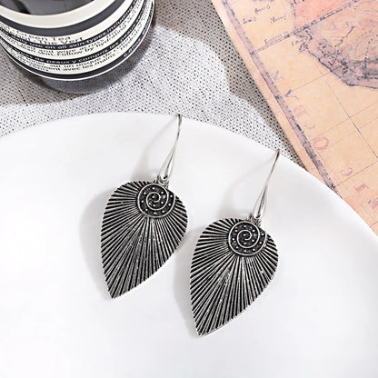 Ethnic Women's Pigeon Bohemian Earrings Vintage Bronze Gypsy Turquoises Jhumka Earrings Oorbellen