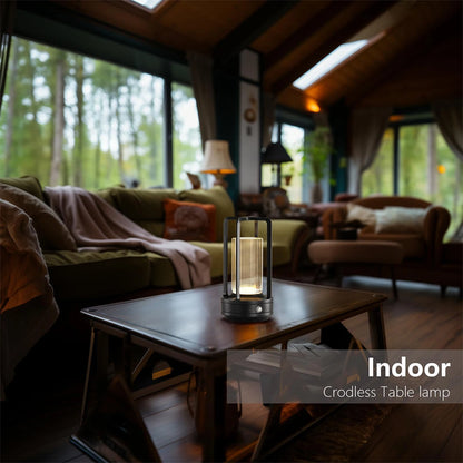 Led Touch Night Table Lamp Aluminium Light Rechargeable Cordless Home Lights Bedroom Desk Restaurant-creative Reading Decorative