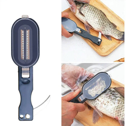 Kitchen Cooking Accessorie Fish Skin Brush Fast Remove Fish Scale Scraper Planer Tool Fish Scaler Fishing Knife Cleaning Tools