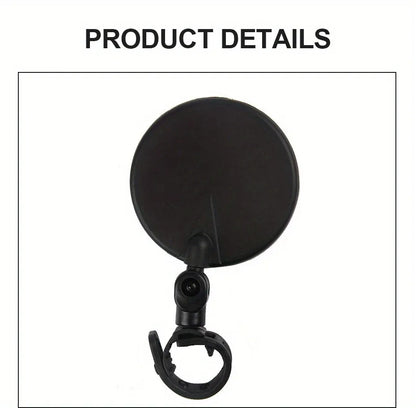 Motorcycles Rearview Mirror Side Mirror For Safety View Turning Left Right Mirror Adjustable Mini Autocycle Rear View