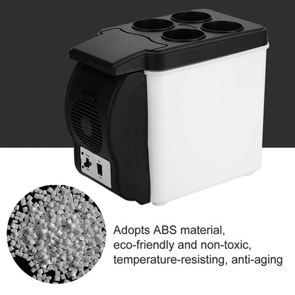 6L 12V Electric Car Refrigerator Portable Mini Fridge Freezer Vehicle Refrigeration And Heating Ice Box Car Electronic Devices
