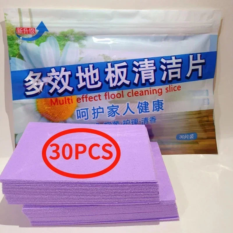 50/30Pcs Multifunctional Household Fragrance Floor Decontamination and Brightening Floor Tile Cleaning Tool Floor Cleaning Sheet