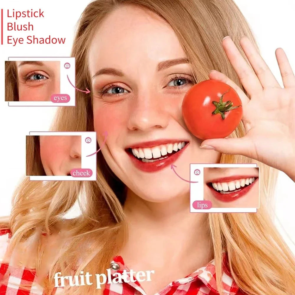 Lip Gloss, Long-Lasting Water Tint, Cup-Resistant Lip Stain, Hydrating Lip Makeup, Fruit Platter Series