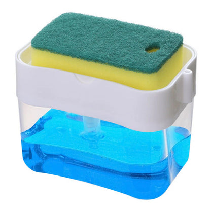 1 Dish Detergent Dispenser Kitchen Detergent Press Portable Soap Dispenser Pak Clean Cloth Dishwashing