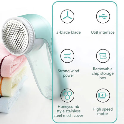 Household Clothes Electric Lint Remover Fabric Shaver Portable Clothes Fluff Pellet Remover For Clothing Fur Ball Trimmer USB