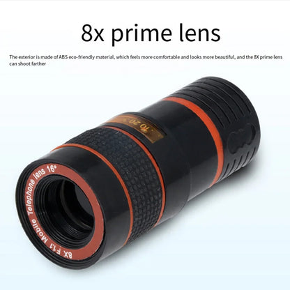 Professional Phone Camera Lens Kit For Smartphones Includes 8x Super Macro Lens External Cellphones Lens Telephoto Lens