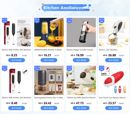 Electric Milk Frother Hand Blender Portable Mini Handheld Fast Foamer Coffee Cappuccino Whisk Mixer Food Blender with Stand