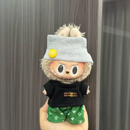 Labubu Doll Costume Set 15-17cm Cartoon Cute Dressing Up, Climbing Clothes Skirt Labubu Costume Accessories Replacement Props