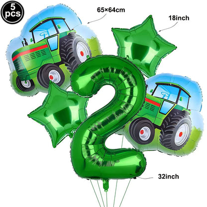 Tractor Party Paper Plates Cups Napkins Banner Tractor Birthday Party Supplies Tractor Themed Party Decor for Party Farm Party