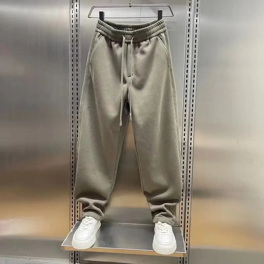 Outdoor Joggers Sweatpants Solid Color Casual Trousers High Quality Cotton Men's Brand Pants