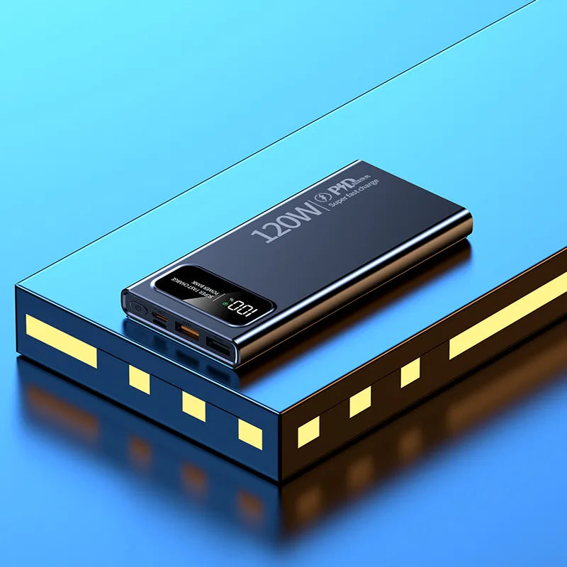 BCAK New 120W Power Bank 20000mAh Super Fast Charging Large Capacity Mobile Power Supply