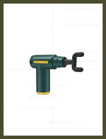 Portable Mini Electric Massager Gun for Body Deep Tissue Muscle Relaxation With LED Touch Screen 4Replaceable Massage Head