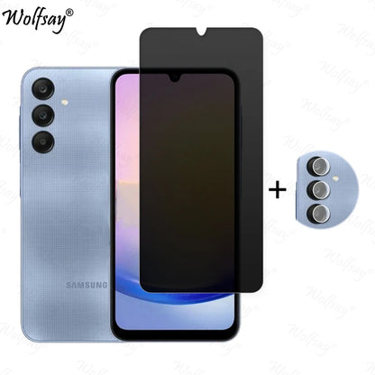 Privacy Screen Protector For Samsung Galaxy A25 5G Anti-Spy Tempered Glass Samsung A25 5G Camera Glass For Samsung A25 5G Glass