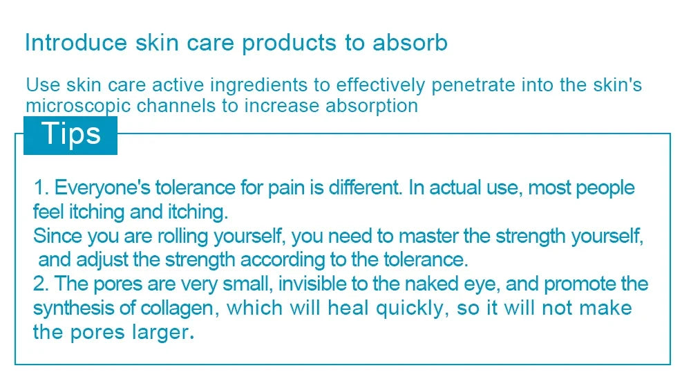 Titanium Derma Pen Roller Hair Growth Beard 540 Microneedle Roller for Facial Skin Care MTS Micro Needle Roller Mesotherapy Use