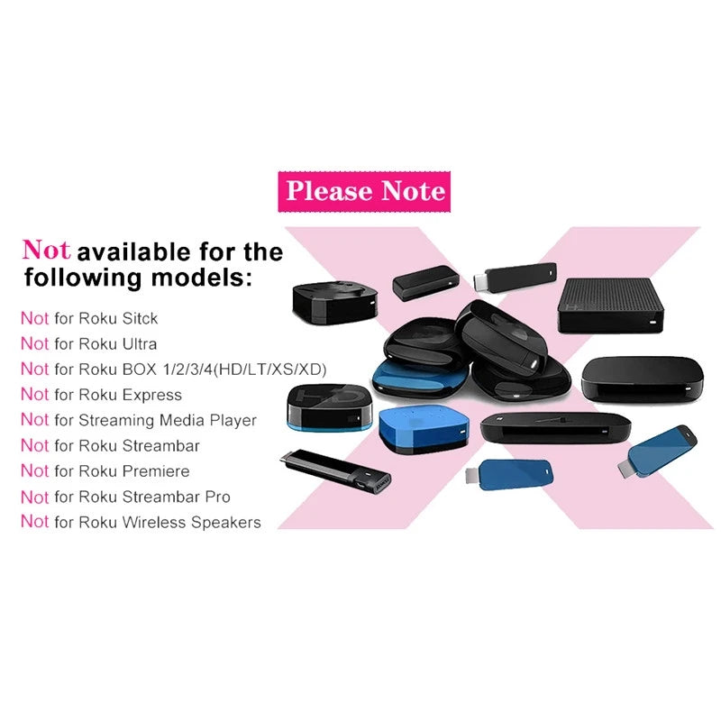 Replacement Remote Control for Roku TV for TCL Roku/Hisense Roku/Onn Roku/Philips Roku TVs Youtube Function Remote Controller