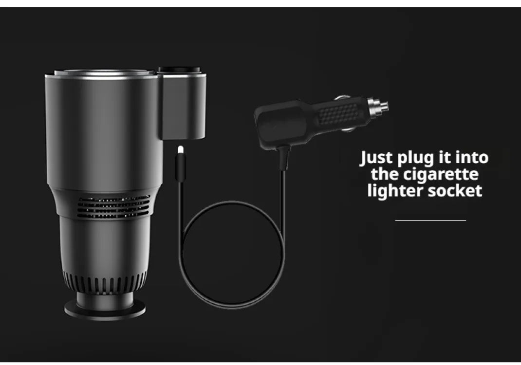Car Hot Cold Cup Smart Quick Cooling Cup Warm Milk Cup Car Heater Car Hot Cold Cup Heater