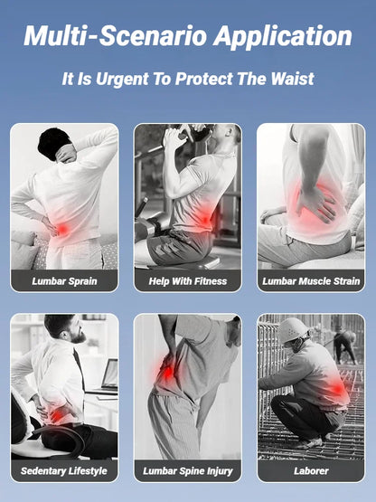 Adjustable Back Braces Waist Belt Men Women Lower Pain Relief Breathable Anti-Skid Spine Lumbar Support Trainer Trimmer Fitness