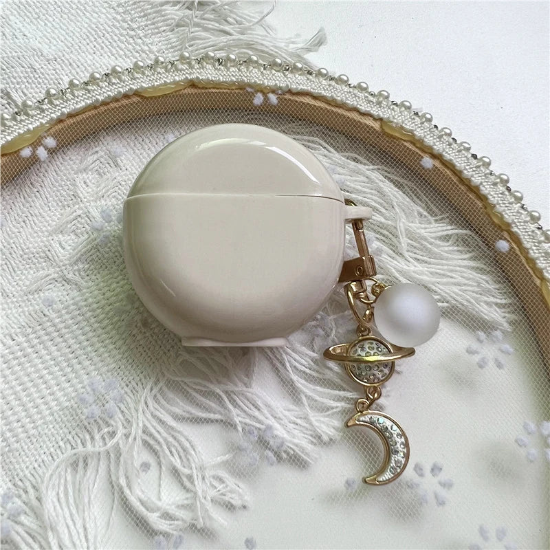 Cute Keyring Case for Lenovo HT38 Protective Cover Wireless Bluetooth Headphone Case for Lenovo HT38 Earbuds Cover