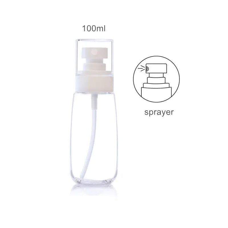 30ml 60ml 100ml UPG Fine Mist Spray Bottle Plastic Bottl Lotion Pump Travel Perfume Water Bottles Refill