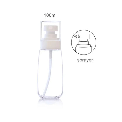 30ml 60ml 100ml UPG Fine Mist Spray Bottle Plastic Bottl Lotion Pump Travel Perfume Water Bottles Refill