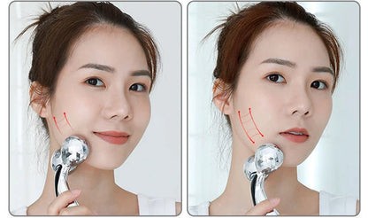 High Quality Facial Beauty Device Thicker 3D Roller Massager Skin Firming Thin Face 360° Rotatable Wrinkle Remover Relax Massage