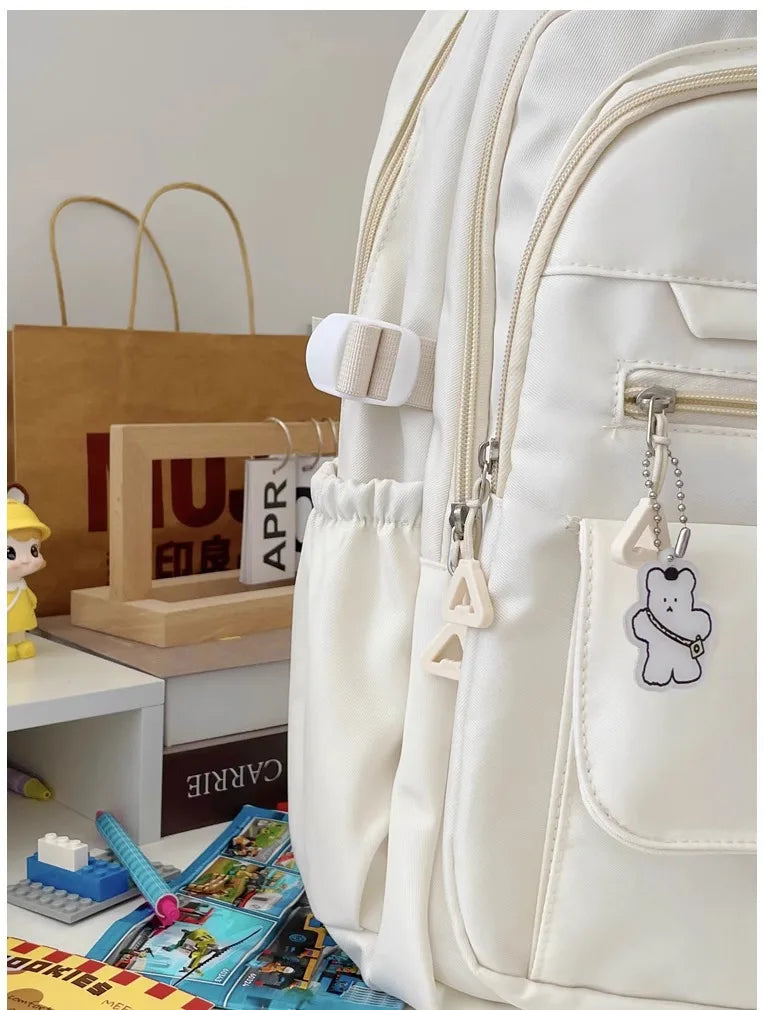 Japanese style Junior High School Large Capacity Backpack High School Student school bags Simple and Versatile Laptop Backpacks