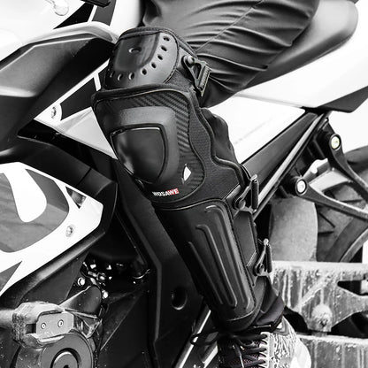 WOSAWE Motorcycle Knee Pads Protective Gear Equipment Motocross Protection Riding Elbow Guard Knee Pad Protector Kit