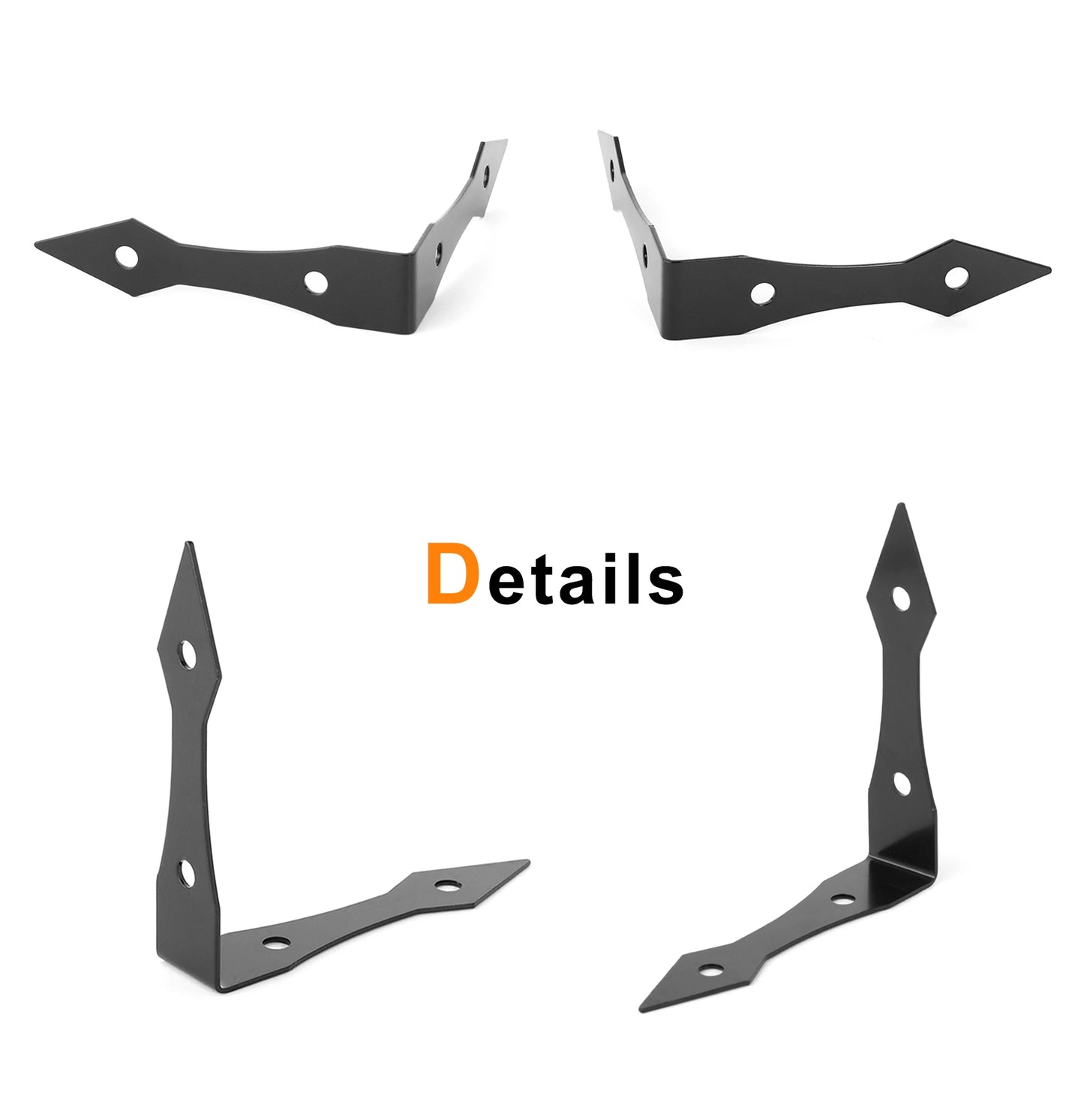 Black Metal Corner Protector Iron Decorative Corner Bracket Edge and Corner Guards for Wooden Table Desk Box Cabinet Furniture