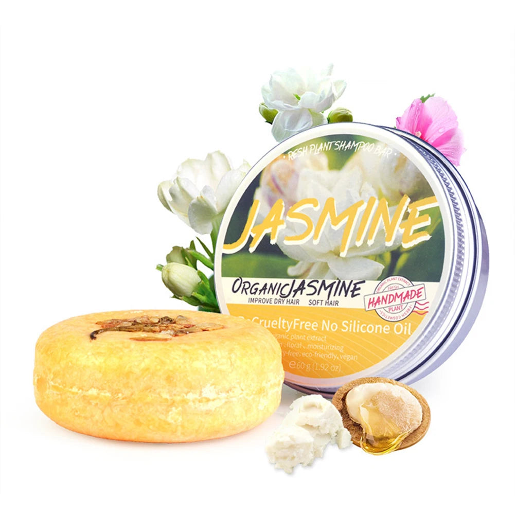 12 Colors 55g Handmade Hair Shampoo Soap Cold Processed Cinnamon Ginger Shampoo Bar 100% Pure Hair Shampoos Hair Care Tool